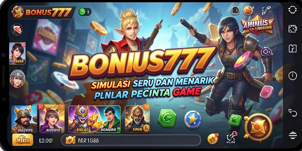 Screenshot utama BONUS777 menampilkan gameplay seru dan interaktif.