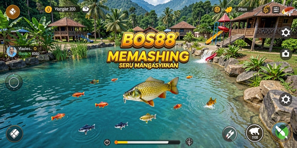 Tampilan gameplay seru dalam game Fishing BOS88 dengan grafis yang menawan.