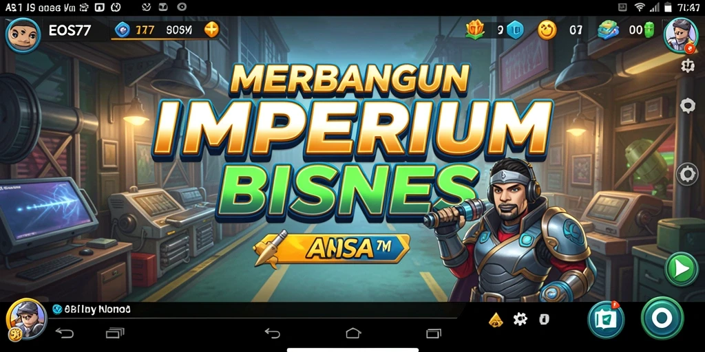 Tampilan gameplay menarik dari EOS77 dengan grafis penuh warna.
