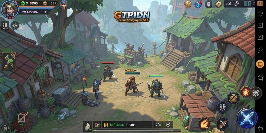 Tampilan menakjubkan dari GTPIDN yang menunjukkan gameplay strategis.