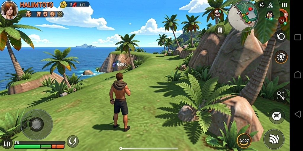 Tampilan gameplay seru dan menantang di HALIMTOTO.
