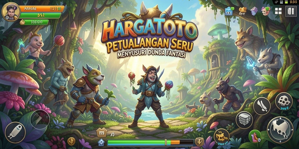 Gameplay HARGATOTO yang seru dan menegangkan dalam dunia petualangan.