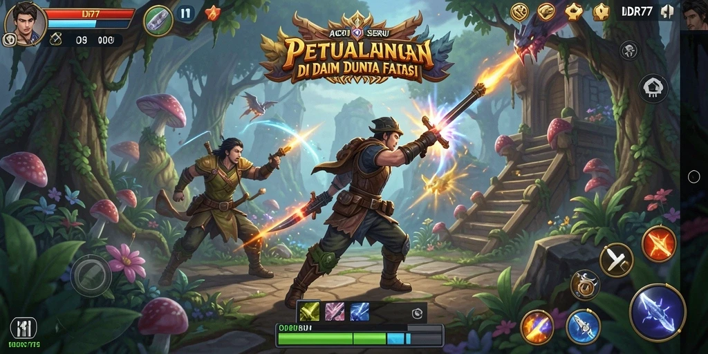 Tampilan gameplay menegangkan di IDR77 dengan pertarungan seru.