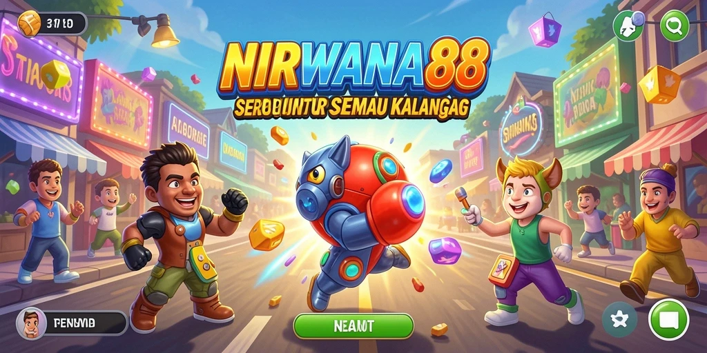 Tampilan gameplay seru dari NIRWANA88 dengan aksi arcade yang mendebarkan.
