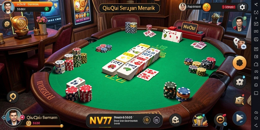 Tampilan gameplay QiuQiu yang menarik di NV77.