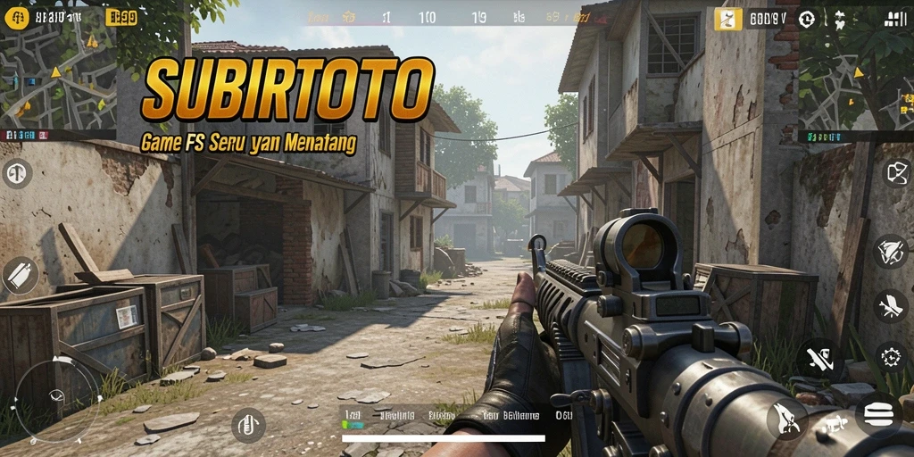 Tampilan gameplay SUBURTOTO yang mendebarkan dalam pertempuran FPS.